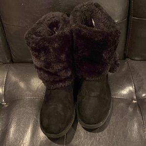 Makalu Women’s Black Pull On Winter Boots 10